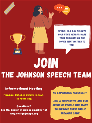 Join the Johnson Speech Team